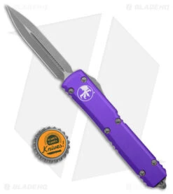 Microtech Ultratech D/E OTF Automatic Knife Purple (3.4" Apocalyptic) -Blade HQ Shop Microtech Ultratech DE OTF Auto Purple Apocalyptic BHQ 176904 jr bottlecap