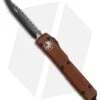 Microtech Ultratech D/E OTF Automatic Knife Tan CC (3.4" Black Full Serr) -Blade HQ Shop Microtech Ultratech DE OTF Auto TAn CC Black Full Serr 122 3TA BHQ 69119 jr