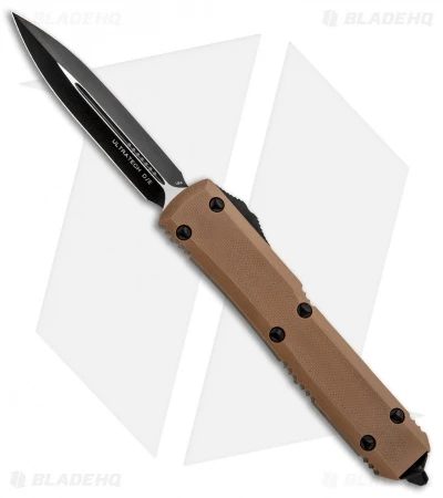Microtech Ultratech D/E OTF Automatic Knife Tan G-10 (3.4" Black) 122-1GTTA 3 Microtech Ultratech D/E OTF Automatic Knife Tan G-10 (3.4" Black) 122-1GTTA