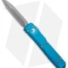 Microtech Ultratech D/E OTF Automatic Knife Turquoise CC (3.4" Apocalyptic) -Blade HQ Shop Microtech Ultratech DE OTF Auto Turquoise CC Apocalyptic 122 10APTQ BHQ 95159 jr