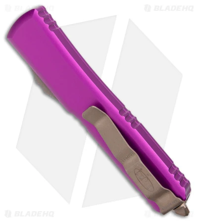 Microtech Ultratech D/E OTF Automatic Knife Violet (3.4" Bronze Apocalyptic) 5 Microtech Ultratech D/E OTF Automatic Knife Violet (3.4" Bronze Apocalyptic) - Image 3