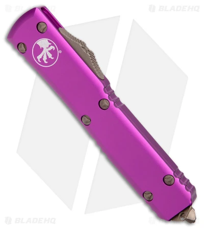 Microtech Ultratech D/E OTF Automatic Knife Violet (3.4" Bronze Apocalyptic) 4 Microtech Ultratech D/E OTF Automatic Knife Violet (3.4" Bronze Apocalyptic) - Image 2