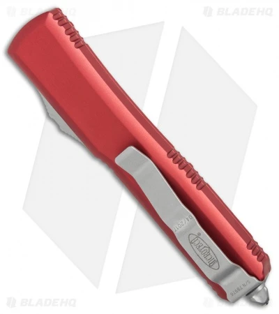 Microtech Ultratech D/E OTF Automatic Knife Red CC (3.4" Satin) 5 Microtech Ultratech D/E OTF Automatic Knife Red CC (3.4" Satin) - Image 3