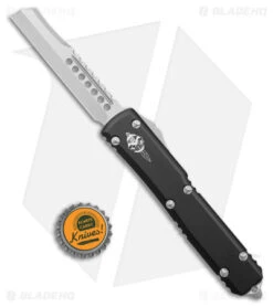 Microtech Ultratech Hellhound Razor OTF Automatic Black (3.4" SW) -Blade HQ Shop Microtech Ultratech Hellhound Razor OTF Auto Black SW BHQ 178397 jr bottlecap
