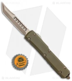Microtech Ultratech Hellhound Tanto OTF Knife OD Green G-10 (3.4" Bronze SW) 9 Microtech Ultratech Hellhound Tanto OTF Knife OD Green G-10 (3.4" Bronze SW) -Blade HQ Shop Microtech Ultratech Hellhound Tanto OTF Auto OD Green G 10 Bronze SW 119 13GTOD BHQ 88781 jr bottlecap