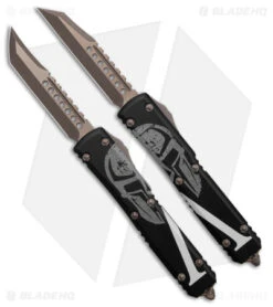 Microtech Ultratech Molon Labe Hellhound+Warhound OTF Automatic Knife Set