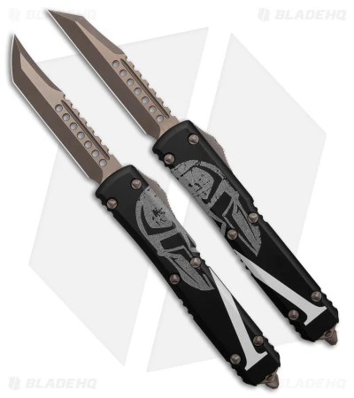 Microtech Ultratech Molon Labe Hellhound+Warhound OTF Automatic Knife Set 3 Microtech Ultratech Molon Labe Hellhound+Warhound OTF Automatic Knife Set