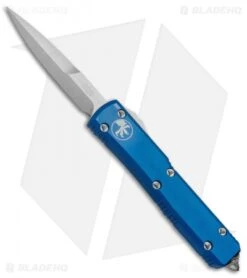 Microtech Ultratech Bayonet OTF Automatic Knife Blue CC (3.4" Satin)