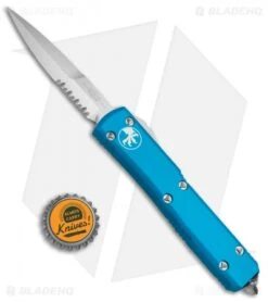 Microtech Ultratech Bayonet OTF Automatic Knife Turquoise CC (3.4" Satin Serr) 9 Microtech Ultratech Bayonet OTF Automatic Knife Turquoise CC (3.4" Satin Serr) -Blade HQ Shop Microtech Ultratech OTF Bayo Turquoise Serr 120 5TQ BHQ 67980 jr bottlecap