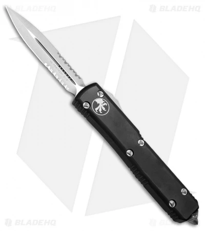 Microtech Ultratech OTF D/E Automatic Knife CC (3.4" Stonewash Serr) 122-11 3 Microtech Ultratech OTF D/E Automatic Knife CC (3.4" Stonewash Serr) 122-11