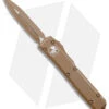 Microtech Ultratech D/E OTF Automatic Knife (3.5" Cerakote Tan) 122-1 CTA -Blade HQ Shop Microtech Ultratech OTF DE Auto Cerakote Tan BHQ 146626 jr