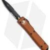 Microtech Ultratech D/E OTF Automatic Knife CC Orange (3.4" Black Serr) -Blade HQ Shop Microtech Ultratech OTF DE Orange Black Serr 122 2CCOR BHQ 51905 jr 1