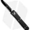 Microtech Ultratech S/E OTF Automatic Knife Black CC (3.4" Black Serr) -Blade HQ Shop Microtech Ultratech OTF SE Black Black 121 2CC BHQ 52166 jr 1