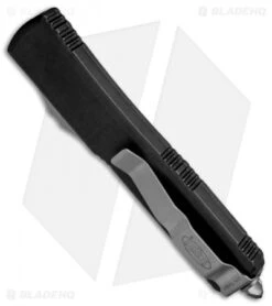 Microtech Ultratech Spartan OTF Automatic Knife Black CC (3.4" SW) 223-10 -Blade HQ Shop Microtech Ultratech OTF Spartan SW Black 223 10CC BHQ 51944 jr side