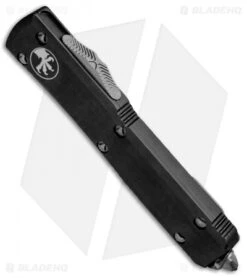 Microtech Ultratech Spartan OTF Automatic Knife Black CC (3.4" SW) 223-10 -Blade HQ Shop Microtech Ultratech OTF Spartan SW Black 223 10CC BHQ 51944 jr spine