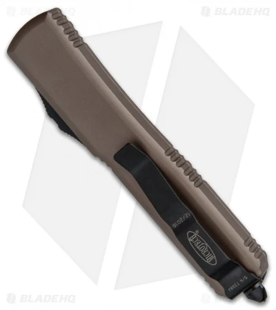 Microtech Ultratech Spartan OTF Automatic Knife Tan CC (3.4" Black Full Serr) 5 Microtech Ultratech Spartan OTF Automatic Knife Tan CC (3.4" Black Full Serr) - Image 3