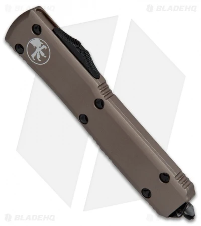 Microtech Ultratech Spartan OTF Automatic Knife Tan CC (3.4" Black Full Serr) 4 Microtech Ultratech Spartan OTF Automatic Knife Tan CC (3.4" Black Full Serr) - Image 2