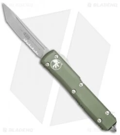 Microtech Ultratech T/E OTF Automatic Knife OD Green CC (3.4" Apocolyptic Serr)