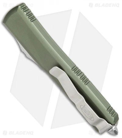 Microtech Ultratech T/E OTF Automatic Knife OD Green CC (3.4" Apocolyptic Serr) 5 Microtech Ultratech T/E OTF Automatic Knife OD Green CC (3.4" Apocolyptic Serr) - Image 3