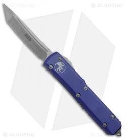 Microtech Ultratech T/E OTF Automatic Knife CC Purple (3.4" Stonewash)