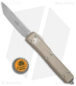 Microtech Ultratech T/E OTF Automatic Knife Tan CC (3.4" Apocalyptic) 123-10APTA -Blade HQ Shop Microtech Ultratech OTF TE Tan Apocalyptic 132 10APTA BHQ 69120 jr bottlecap