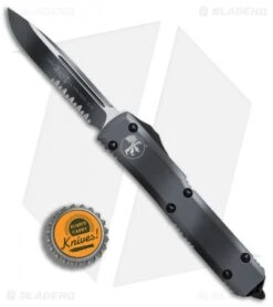 Microtech Ultratech S/E OTF Automatic Knife CC (3.4" Urban Camo Serr) -Blade HQ Shop Microtech Ultratech SE CC Urban Camo serr BHQ 72295 er bottlecap