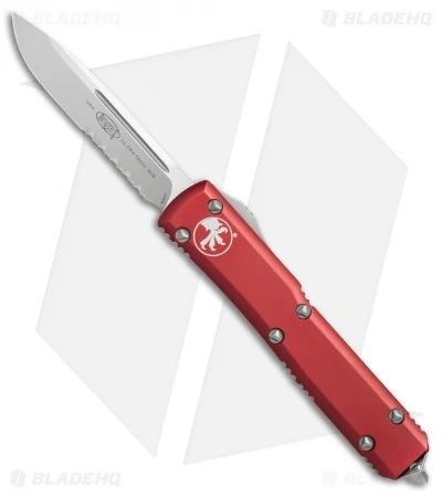Microtech Ultratech S/E OTF Automatic Knife CC Red (3.4" Satin Serr) 3 Microtech Ultratech S/E OTF Automatic Knife CC Red (3.4" Satin Serr)