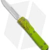 Microtech Ultratech S/E Green Zombie Tech OTF Knife (3.5" Stonewash Serr) -Blade HQ Shop Microtech Ultratech SE Green Zombie Tech OTF SW Serr 121 11Z BHQ 95385 jr