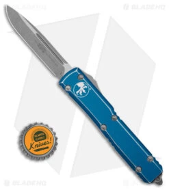 Microtech Ultratech S/E OTF Automatic Knife Distressed Blue(3.4" Apocalyptic) -Blade HQ Shop Microtech Ultratech SE OTF AK Distressed Blue 3in Apocalyptic SW BHQ 179167 td size