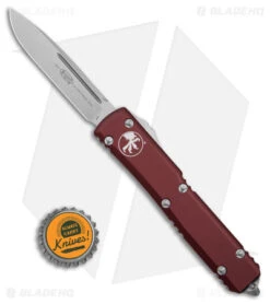 Microtech Ultratech S/E OTF Automatic Knife Merlot (3.4" Stonewash) -Blade HQ Shop Microtech Ultratech SE OTF AK Merlot 3in SW BHQ 179169 td size 2