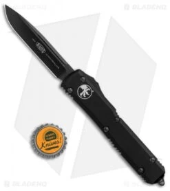 Microtech Ultratech OTF S/E Automatic Knife Black (3.4" Black DLC) 121-1DLCT -Blade HQ Shop Microtech Ultratech SE OTF Auto Black Black DLC 121 1DLCT BHQ 105167 jr bottlecap