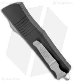 Microtech Ultratech S/E OTF Automatic Knife CC (3.4" Satin Serr) 121-5 -Blade HQ Shop Microtech Ultratech SE OTF Auto CC Black Satin Serr 121 5 BHQ 51425 jr side