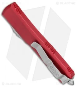 Microtech Ultratech S/E OTF Automatic Knife CC Red (3.4" Stonewash Serr) 8 Microtech Ultratech S/E OTF Automatic Knife CC Red (3.4" Stonewash Serr) -Blade HQ Shop Microtech Ultratech SE OTF Auto CC SW Serr 121 11RD BHQ 77380 jr side