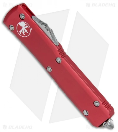 Microtech Ultratech S/E OTF Automatic Knife CC Red (3.4" Stonewash Serr) 4 Microtech Ultratech S/E OTF Automatic Knife CC Red (3.4" Stonewash Serr) - Image 2