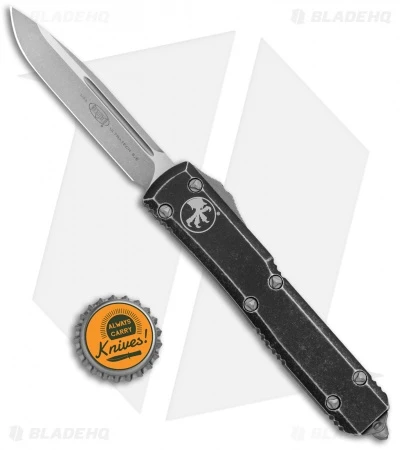 Microtech Ultratech S/E OTF Automatic Knife Distressed Black (3.4" Apocalyptic) 6 Microtech Ultratech S/E OTF Automatic Knife Distressed Black (3.4" Apocalyptic) - Image 4