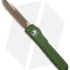 Microtech Ultratech Drop Point OTF Automatic Knife OD Green (3.4" Bronze AP) -Blade HQ Shop Microtech Ultratech SE OTF Auto OD Green AP Bronze 121 13APOD BHQ 126410 jr