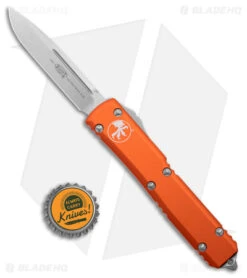 Microtech Ultratech S/E OTF Automatic Knife Orange (3.4" Stonewash) 121-10OR -Blade HQ Shop Microtech Ultratech SE OTF Auto Orange SW BHQ 24812 jr bottlecap