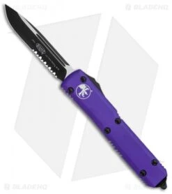 Microtech Ultratech S/E OTF Automatic Knife Purple (3.4" Black Serr) 121-2PU