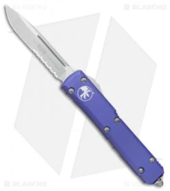 Microtech Ultratech S/E OTF Automatic Knife Purple (3.4" Stonewash Serr)
