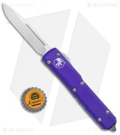 Microtech Ultratech Knife Purple S/E OTF Automatic (3.4" Satin) -Blade HQ Shop Microtech Ultratech SE OTF Auto Purple Satin 121 4PU BHQ 17282 jr bottlecap