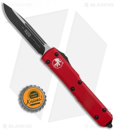 Microtech Ultratech S/E OTF Automatic Knife Red CC (3.4" Black) 121-1RD 6 Microtech Ultratech S/E OTF Automatic Knife Red CC (3.4" Black) 121-1RD - Image 4