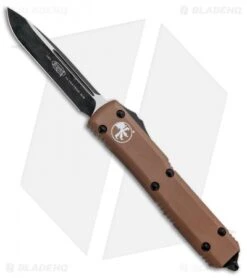 Microtech Ultratech S/E OTF Automatic Knife Tan CC (3.4" Black) 121-1TA