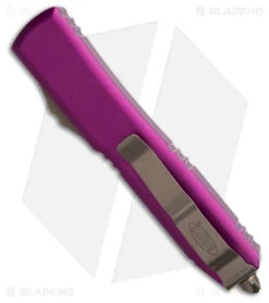 Microtech Ultratech S/E OTF Automatic Knife Violet (3.4" Bronze) 121-13VI 8 Microtech Ultratech S/E OTF Automatic Knife Violet (3.4" Bronze) 121-13VI -Blade HQ Shop Microtech Ultratech SE OTF Automatic Knife Violet 3.4in Bronze BHQ 181720 hd side