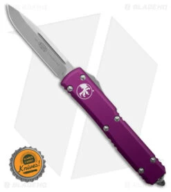 Microtech Ultratech S/E OTF Automatic Knife Violet (3.4" Satin) 121-4VI -Blade HQ Shop Microtech Ultratech SE OTF Automatic Knife Violet 3.4in Satin BHQ 93228 hd size