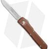 Microtech Ultratech S/E OTF Automatic Knife Tan CC (3.4" Stonewash Serr) -Blade HQ Shop Microtech Ultratech SE Tan CC SW serr BHQ 80387 jr 1