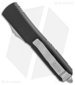 Microtech Ultratech Bayonet OTF Automatic Knife CC (3.4" Satin Serr) 120-5 -Blade HQ Shop Microtech Ultratech SE bayo CC satin serr 120 5CC BHQ 51390 er side