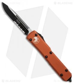 Microtech Ultratech S/E OTF Automatic Knife Orange CC (3.4" Black Serr)