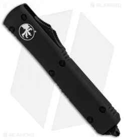 Microtech Ultratech Spartan OTF Automatic Knife Tactical CC (3.4" Black) -Blade HQ Shop Microtech Ultratech Spartan BlackTactical CC Black BHQ 51249 er spine
