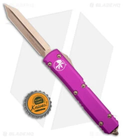 Microtech Spartan Ultratech OTF Automatic Knife Violet (3.4" Bronze) 9 Microtech Spartan Ultratech OTF Automatic Knife Violet (3.4" Bronze) -Blade HQ Shop Microtech Ultratech Spartan OTF Auto Violet Bronze Apocalyptic BHQ 176511 jr bottlecap