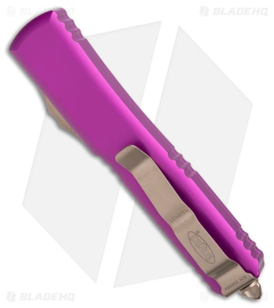 Microtech Spartan Ultratech OTF Automatic Knife Violet (3.4" Bronze) 5 Microtech Spartan Ultratech OTF Automatic Knife Violet (3.4" Bronze) - Image 3